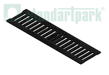 Решетка водоприемная Standartpark, Basic DN100, чугунная щелевая, кл.C, арт: 20303