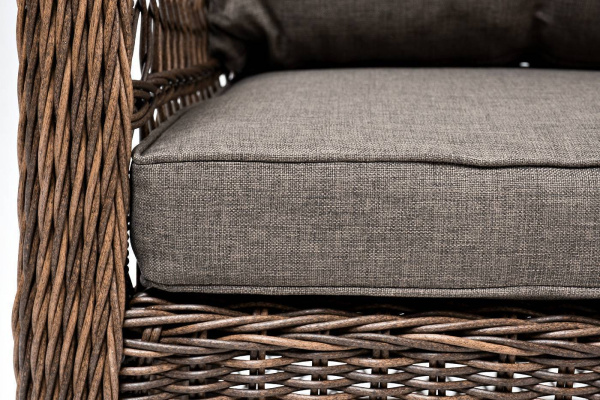 Кресло плетеное из искусственного ротанга, Гранд Латте коричневый