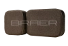 Тротуарная плитка Braer Классико Дуо 40 мм 115х115, 172х115 мм, цвет: коричневый