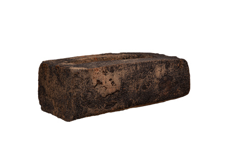 Кирпич ручной формовки Faber Jar Петровский штандарт полнотелый, цвет: черный, под старину, М125, 215x102x65 мм