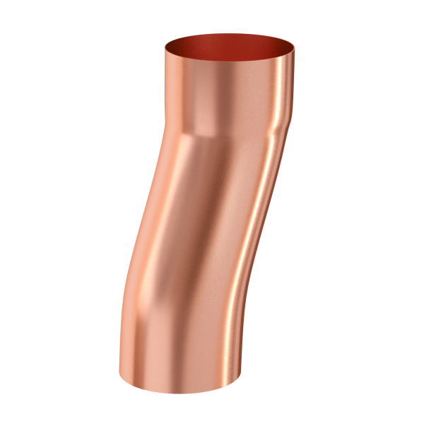 S-обвод водосточной трубы, Aquasystem Элит Ø 90 мм, медь