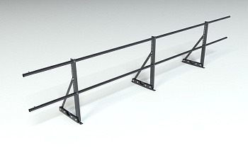 Ограждение кровельное для фальцевой кровли Roofsystems Econom фальц, H=600 мм RAL 9005, L=3000 мм