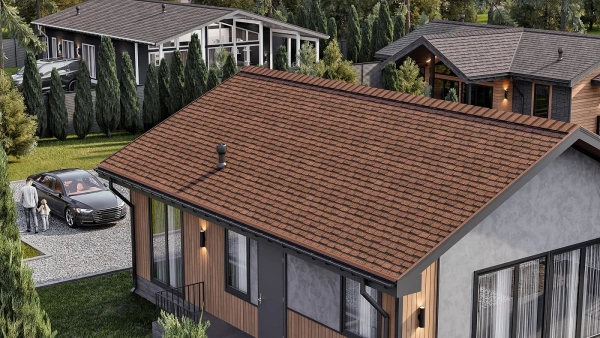 Битумная черепица Shinglas, Фристайл цвет: гранит, 3 м² / уп.