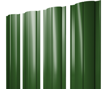 GL Штакетник Круглый с прямым резом 0.45 мм, PE, RAL 6002