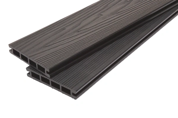 Террасная доска МПК из минерально-полимерного композита 140 мм, L= 3000 мм Вельвет и тиснение, цвет: шоколад