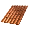 Металлочерепица МП, Ламонтерра X 0.5 мм, Agneta, Copper