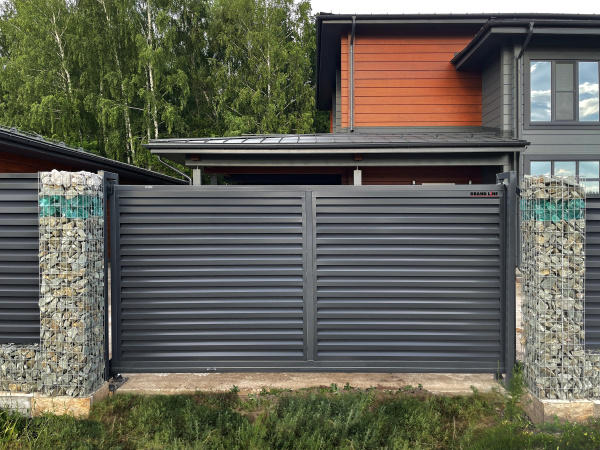 Ламель для забора жалюзи, Milan, 0.45 мм, PE-Double, RAL 7024