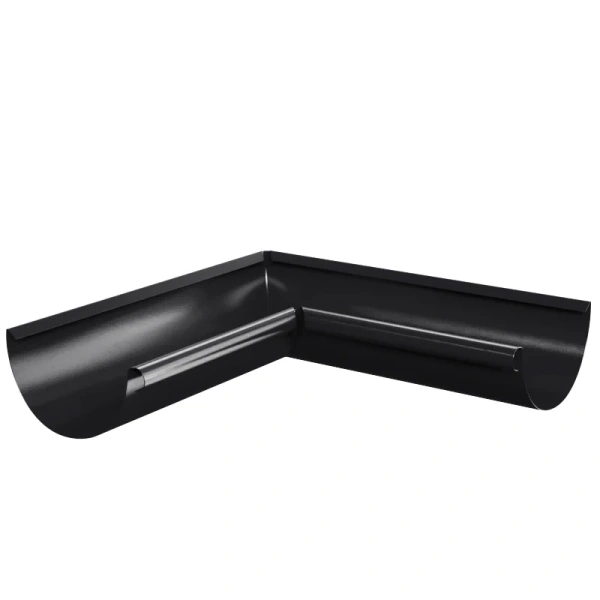 Угол желоба внутренний 90°, Ø125 мм, Металл Профиль Foramina, PUR, RAL 9005