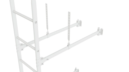 Фасадная лестница Borge, верхняя секция, L=1800 мм RAL 9003