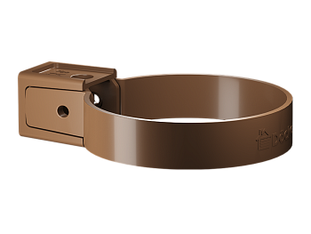 Хомут трубы универсальный, Docke Premium, Ø85 мм, цвет: каштан