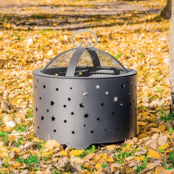 Костровая чаша с плоским дном, Ø500, Н =490 мм, "Звезды"