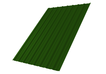 Профилированный лист GL C10 A, 0.45 мм, PE, RAL 6002