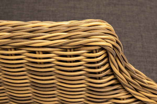 Стул плетеный из искусственного ротанга, Неаполь, цвет: соломенный