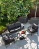 Стол журнальный из HPL, Гранада, 90х60 см цвет: серый гранит