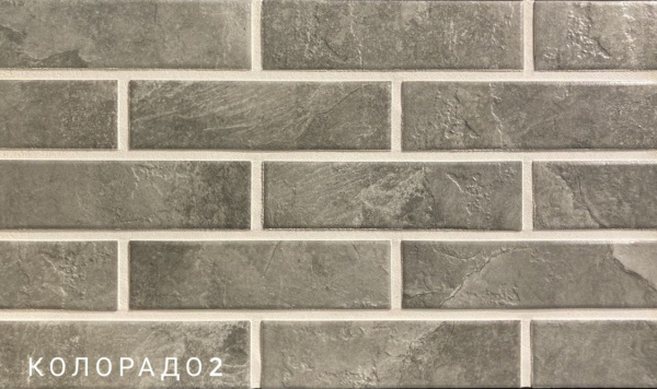 Термопанель рядовая Европа с плиткой Keramin, 1020х600 мм, 100 мм ППС, гладкий, цвет: Колорадо 2