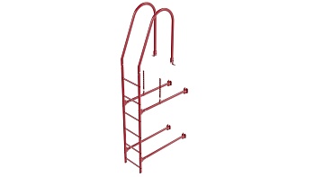 Фасадная лестница Borge, верхняя секция, L=1800 мм RAL 3003