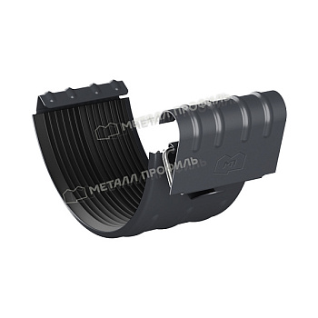 Соединитель желоба Ø125 мм, Металл Профиль Foramina, PUR, RAL 7024