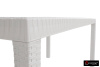 Стол B:Rattan Houston пластиковый под ротанг, 150х90 см цвет: белый