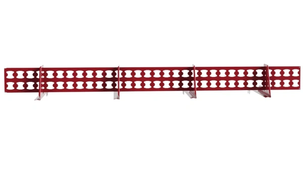 Снегозадержатель решетчатый для натуральной черепицы Borge L=2500 мм, 4 опоры, 1 полотно RAL 3003