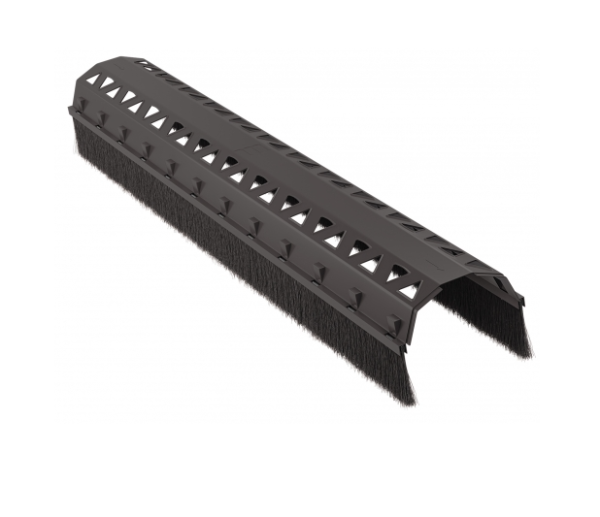 Аэроэлемент конька Eurovent, AIR FLEX S, ПВХ 75 мм L=1000 мм, цвет: коричневый